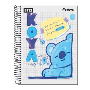 Cuaderno Top BT21 7mm 150 hjs.
