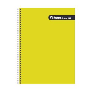 Cuaderno Triple Liso 7mm 150h