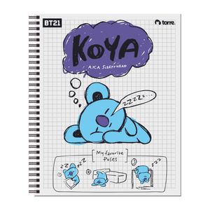 Cuadernos Universitario BT21 7mm 100hjs