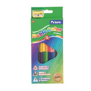 Lápices Doblecolor 12x24 Triangular Imagia