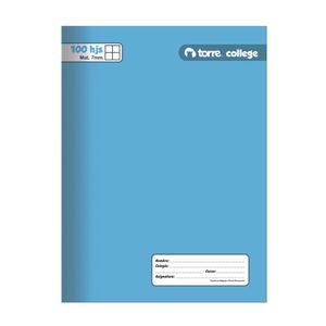 Cuaderno College Liso Mat 7mm 100h