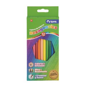 Lápices 12 Colores Hexagonal
