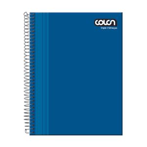 Cuaderno Triple Liso Matematico 7mm 150 Hjs.