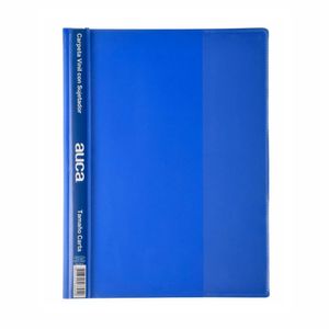 Carpeta Vinil C/Sujetador Carta Azul Auca