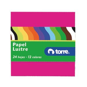 Fajo Papel Lustre 10 x 10 cm 24 hjs.