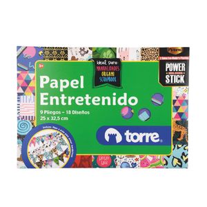 Bolsón Papel Entretenido 18 Colores - 9 Pliegos