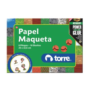 Bolsón Papel Maqueta 6 Pliegos - 10 Diseños