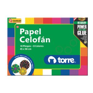Bolsón Papel Celofán 10 Pliegos - 8 Colores