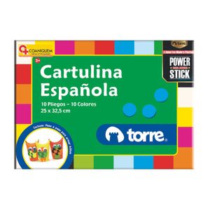 Bolsón Cartulina Española 10 Pliegos - 10 Colores