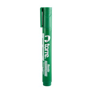 Marcador Permanente Punta Biselada Verde