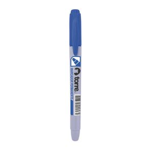 Marcador Permanente Punta Redonda Tipo Lapiz Azul