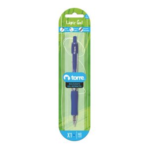 Blister Lápiz Gel Retráctil 0,7mm Azul