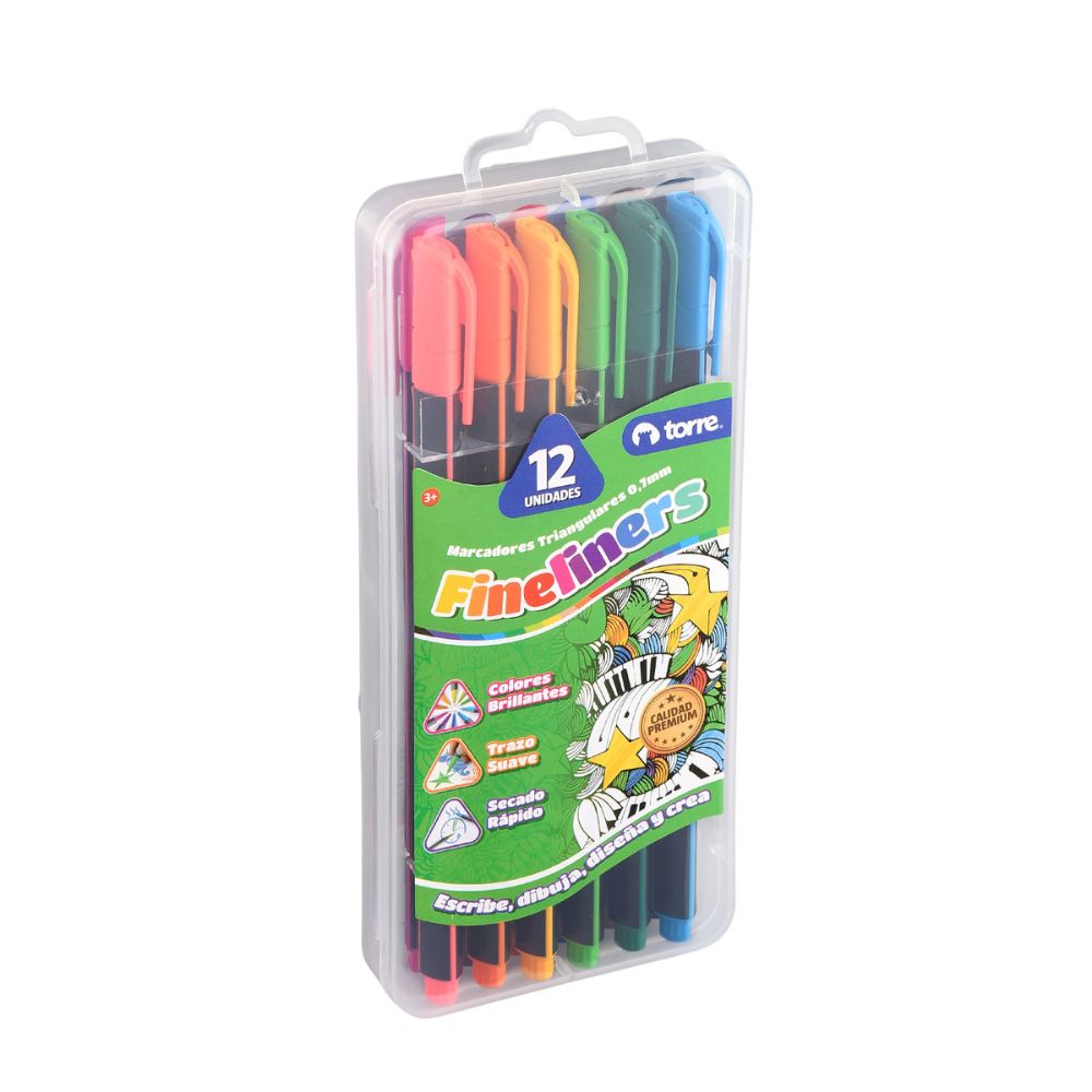 Blister Set Fineliners 12 Colores