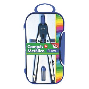 Compás Metálico Técnico con Mina + Repuesto de Mina