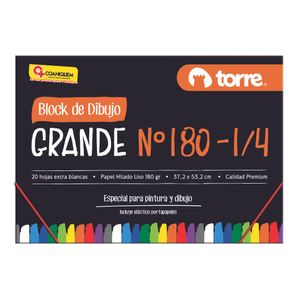Block Dibujo Grande 180 1/4 37,2 x 53,2 cm