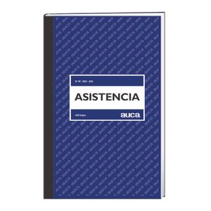 Libro Asistencia Auca 100 hjs.