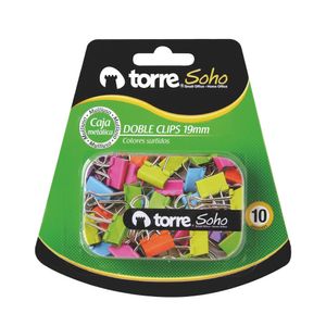 Caja Metálica Doble Clip 19mm - 10 Unid.