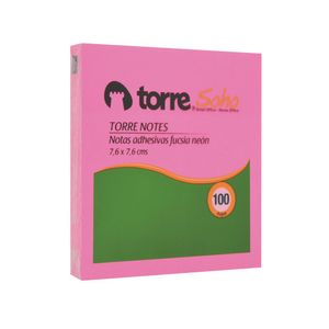 Torre Notes Fucsia Neón 7,6 x 7,6 cm 100 hjs.