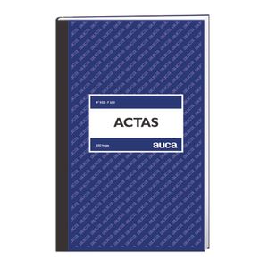 Libro Actas Auca Cuadriculado 100 hjs.