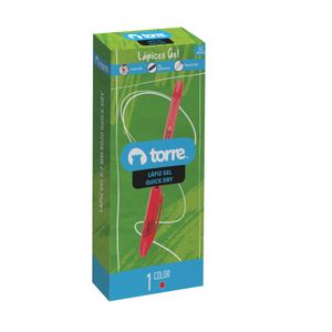 Bolígrafo Gel Quick Dry 0,7 mm Rojo