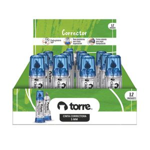 Cinta Correctora 5 mm 6 mt Color Azul
