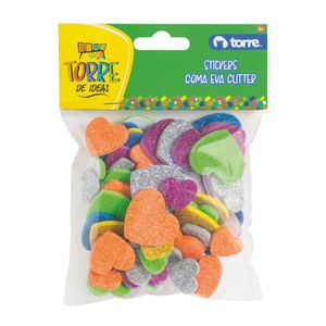 Stickers Goma Eva Glitter