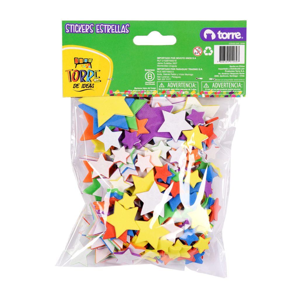 Stickers Goma Eva Estrellas