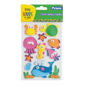 Stickers Goma Eva Animales Marinos