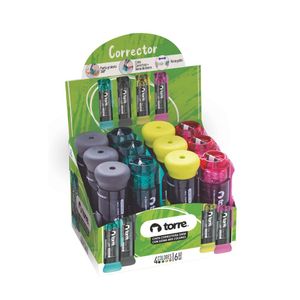 Cinta Correctora+Goma 5 mm 6 mt Mix Colores