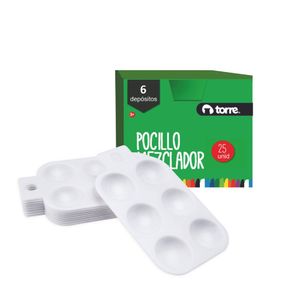 Pocillo Mezclador 6 Cavidades (Caja PDQ)
