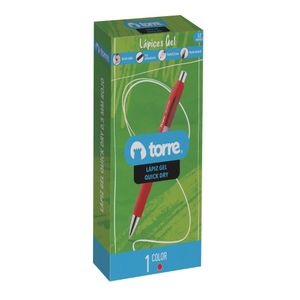 Bolígrafo Gel Quick Dry Retráctil 0,5 mm Rojo