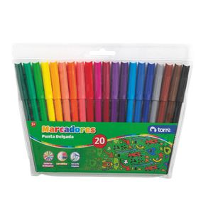 Plumones Dibujo 20 Colores
