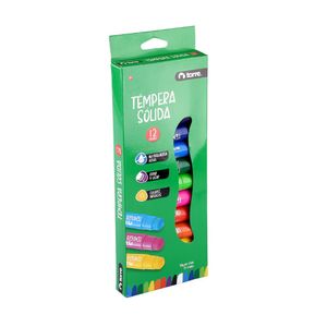 Témpera Sólida 12 Colores