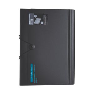 Carpeta Acordeón 13 Bolsillos Negro