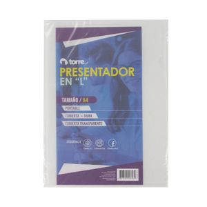 Presentador en L transparente