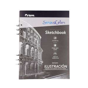 Sketchbook Black 30 hjs. A4