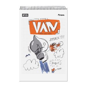Croquera BT21 21 x 32 cm 80 hjs