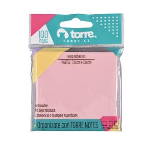 Torre Notes Rosa Pastel 7,6 x 7,6 cm 100 hjs.