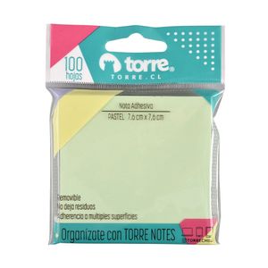 Torre Notes Verde Pastel 7,6 x 7,6 cm 100 hjs.