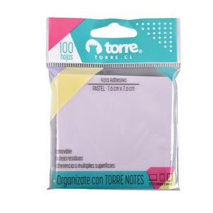 Torre Notes Lila Pastel 7,6 x 7,6 cm 100 hjs.