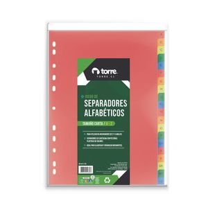 Separador Carta Cartulina A a Z