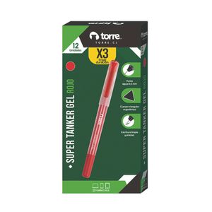 Lápiz Super Tanker Gel 0,5 mm Rojo