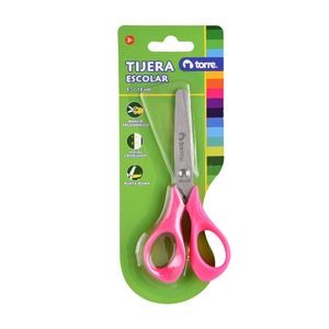 Blister Tijera Escolar Color 5"- Mango Ergonómico - Colores Surtidos