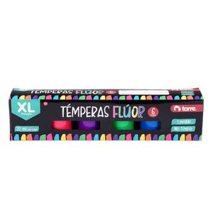 Témperas XL Flúor 6 Colores