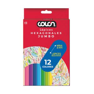 Lápices 12 Colores Jumbo