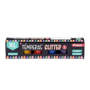 Témperas XL Glitter 6 Colores