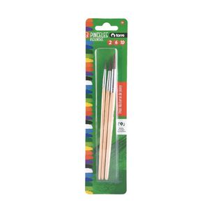 Set Pinceles Redondos N° 2 - 6 - 10