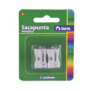 Sacapuntas Metálico Simple 2 Unid.