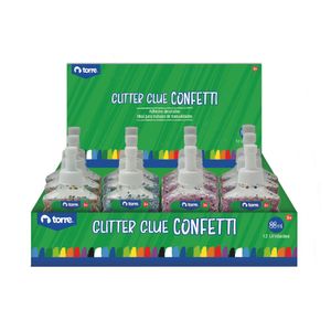 Glitter Glue Confetti 88 ml - PDQ - Colores Surtidos