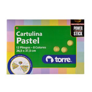 Bolsón Cartulina Pastel 12 Pliegos - 8 Colores